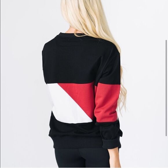 ZYIA Colour Block Cotton Sweatshirt Size Small - Picture 2 of 6